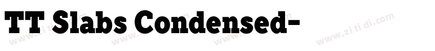 TT Slabs Condensed字体转换